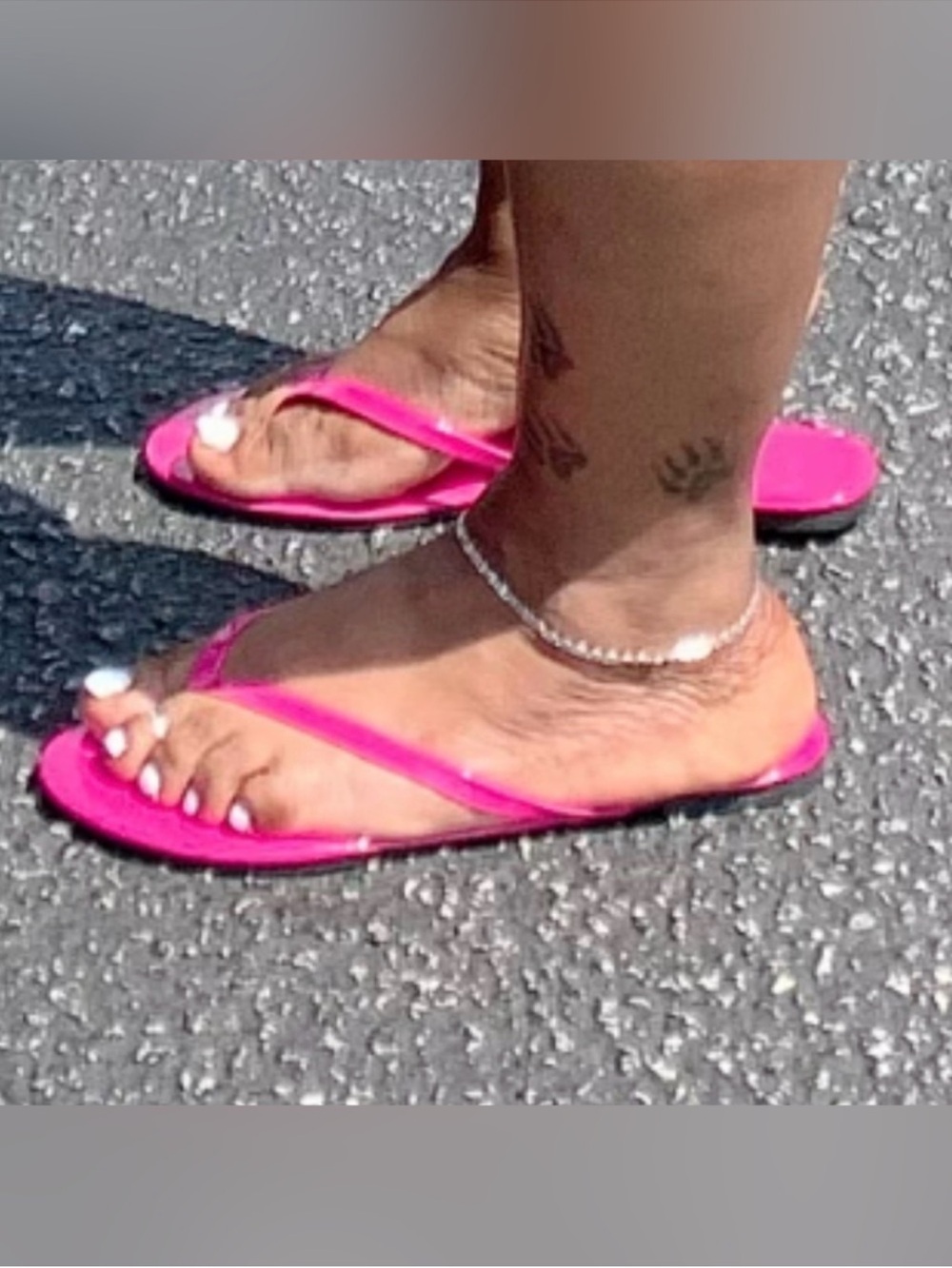 Hot Pink Women's Minimalist Flip Flop Sandals